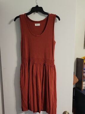 24/7 Rust Sleeveless Dress